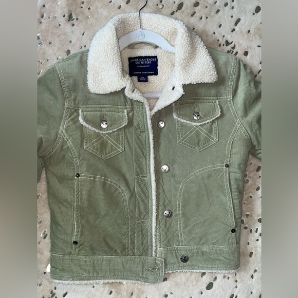 American Eagle Green Corduroy Jacket - Picture 2 of 5